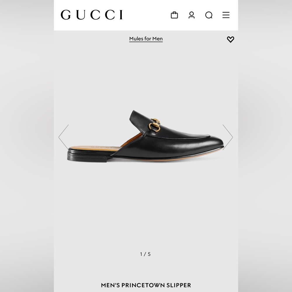 Gucci Brown leather Loafer